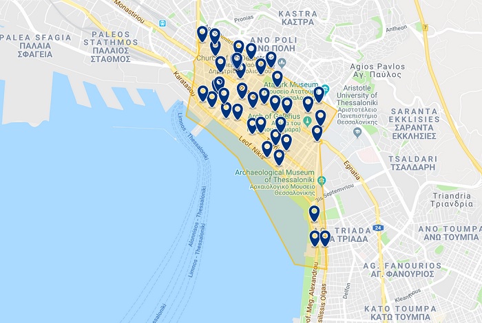 donde alojarse en Salónica